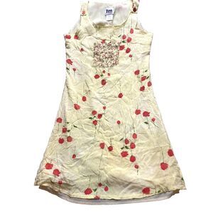 TM Sports by That's Me Dress Womens 10 Yellow Floral‎ Boho Cottagecore Whimsical
